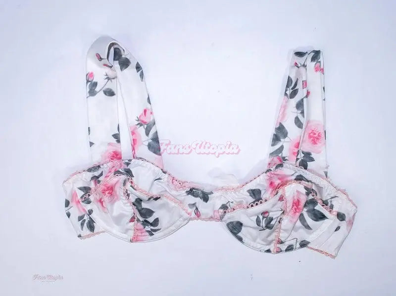 Jenna Foxx White Rose Bra + Picture Jenna Foxx