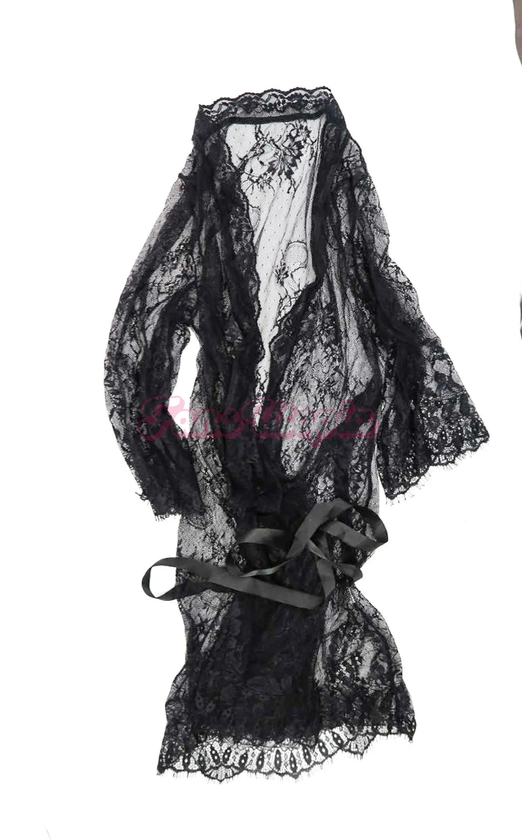 Katie Kush Black Lace Robe + Autographed Photo Katie Kush