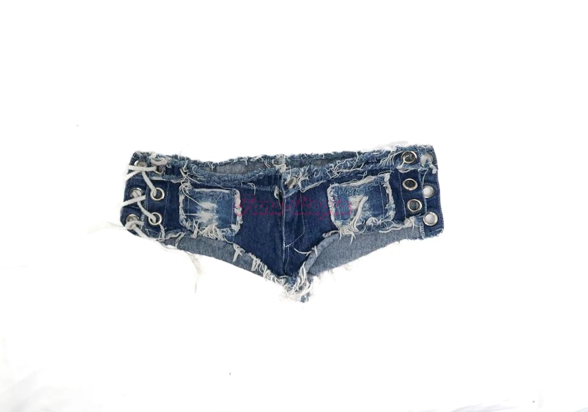 Katie Kush Denim Micro Shorts + Autographed Photo Katie Kush