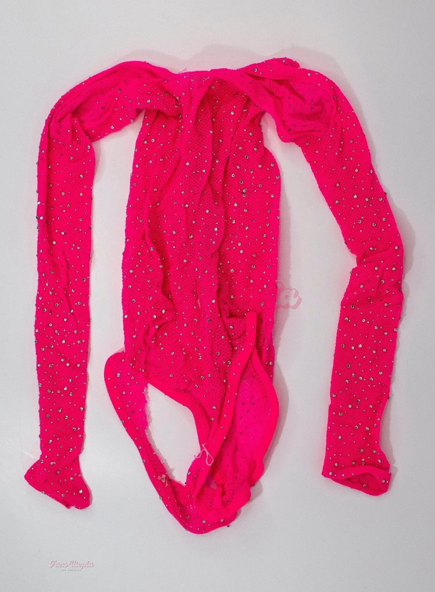 Katie Kush Hot Pink Ripped Fishnet Bodysuit Katie Kush