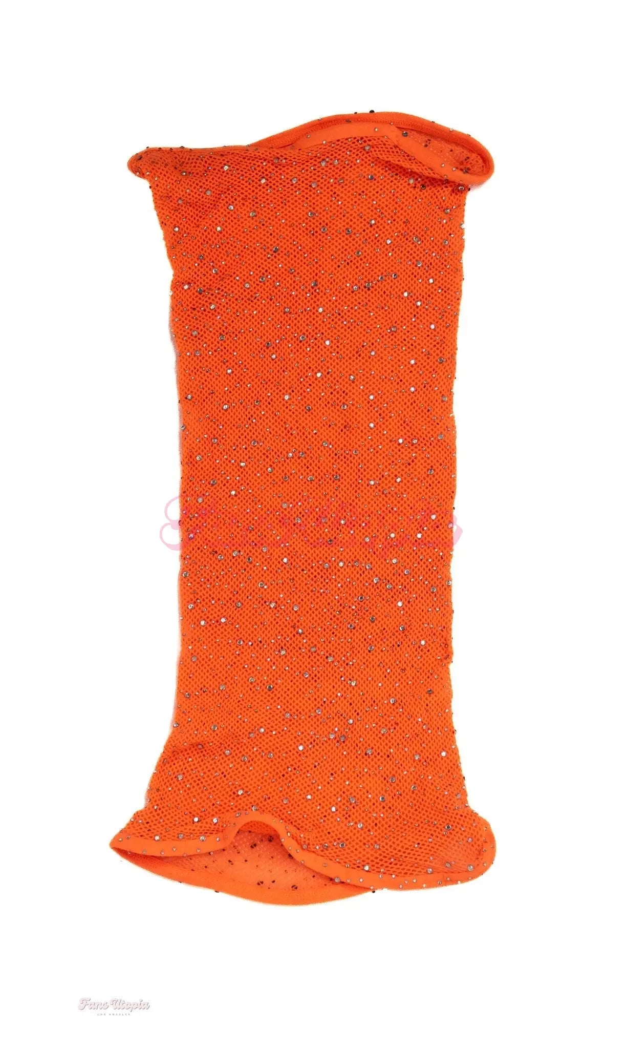 Katie Kush Neon Orange Mesh Dress + 2 Signed Photos Katie Kush