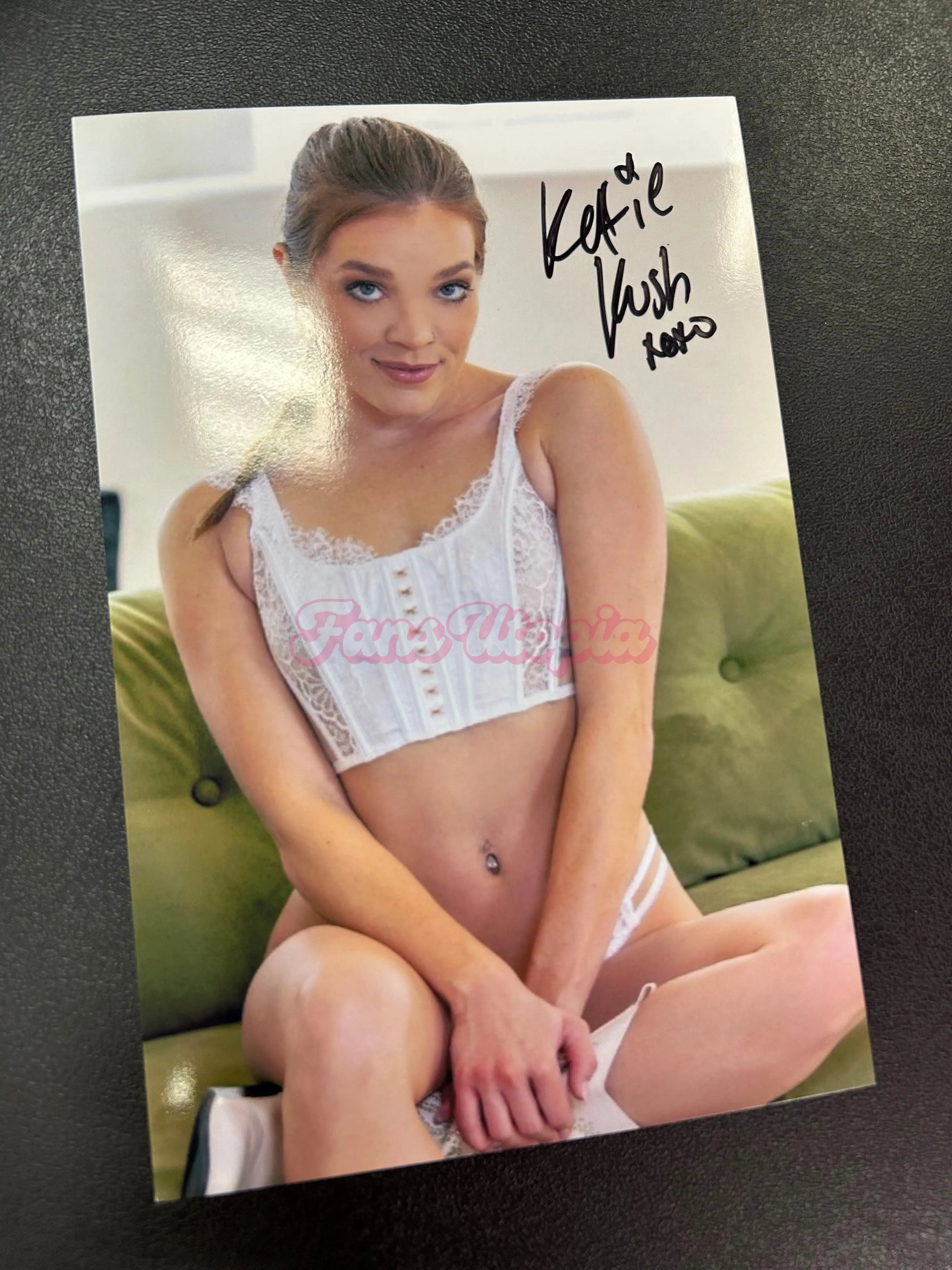 Katie Kush White Corset Bra & Panty Set Katie Kush
