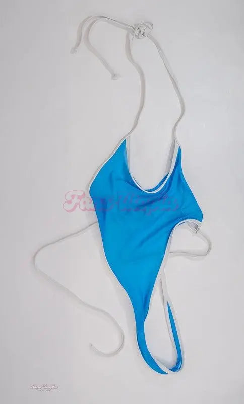 Katrina Colt Blue Mesh Thong Bodysuit Katrina Colt