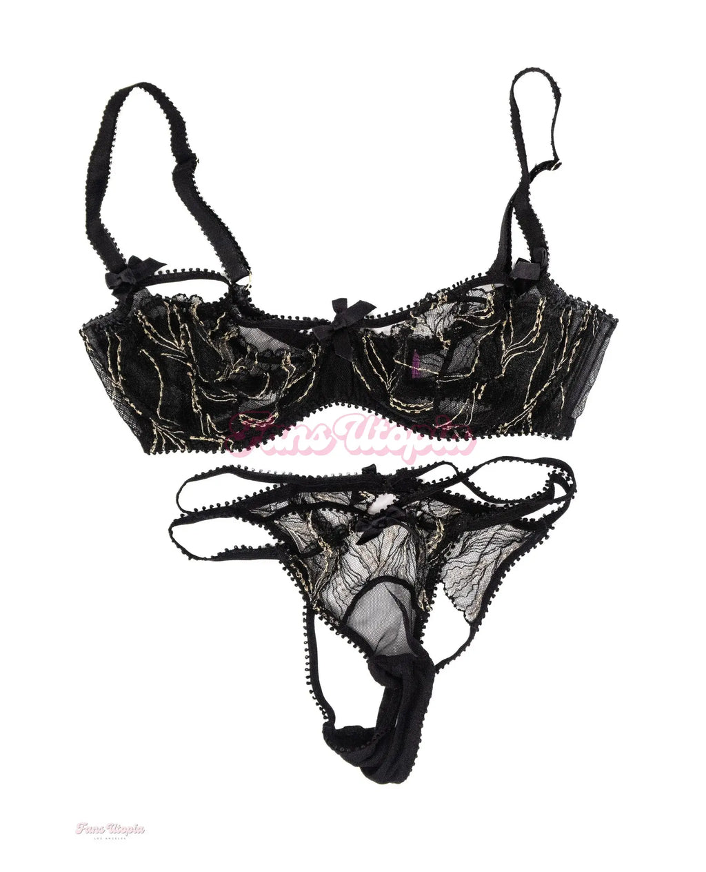 Katy Jayne AP Black Lace Bra & Panty Set Katy Jayne