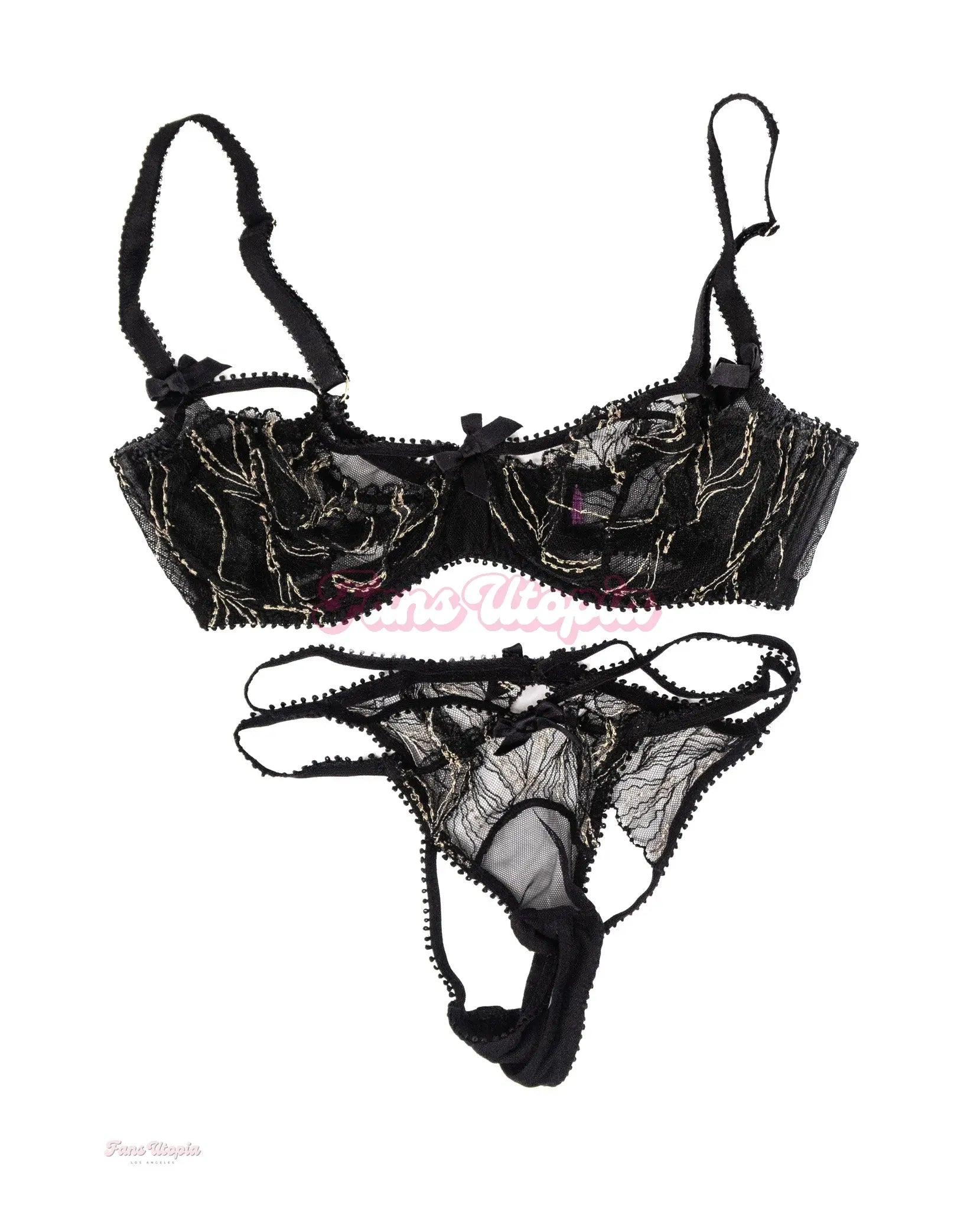 Katy Jayne AP Black Lace Bra & Panty Set Katy Jayne