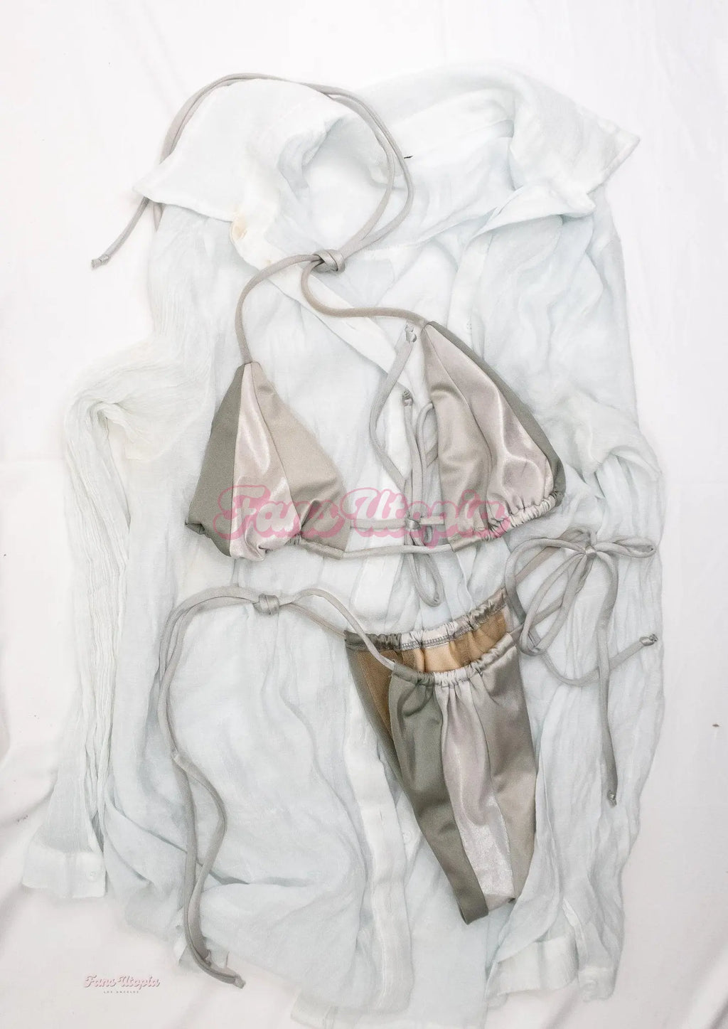 Kayley Gunner Bikini + Linen Shirt Kayley Gunner