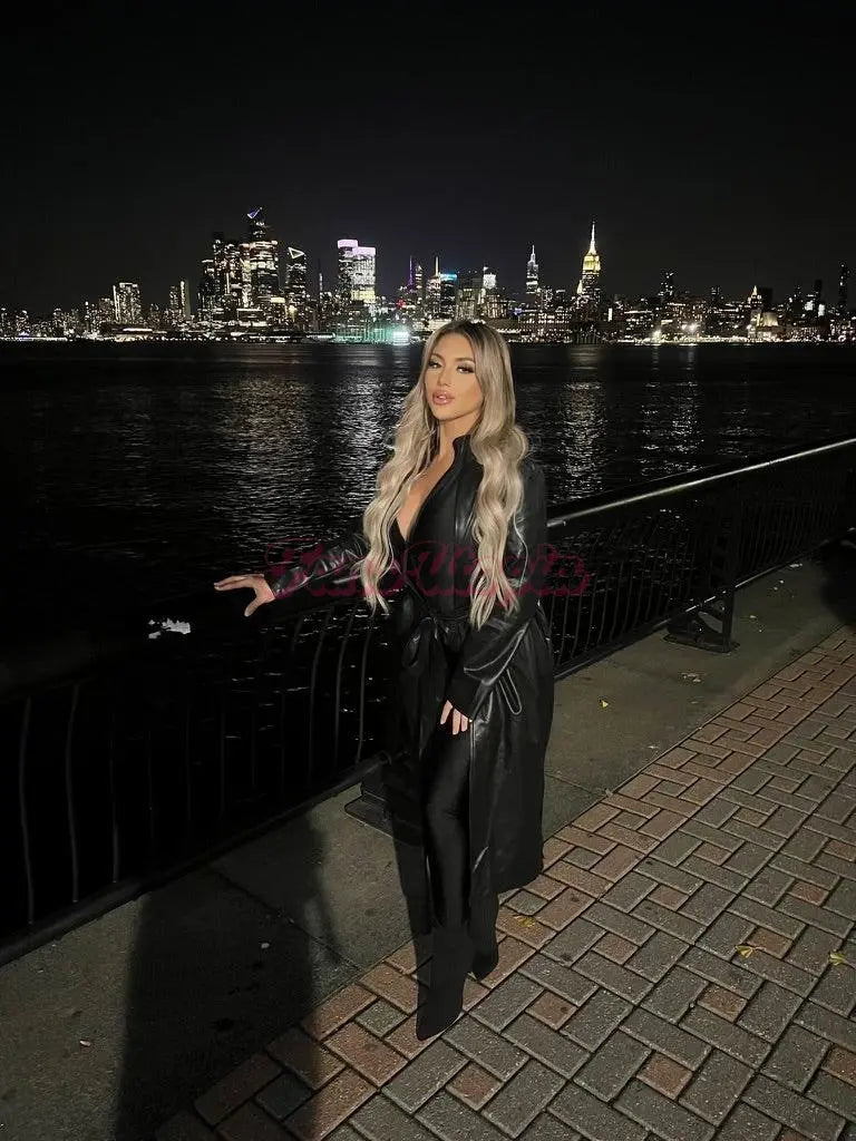 Kayley Gunner Black Nylon Bodysuit Kayley Gunner