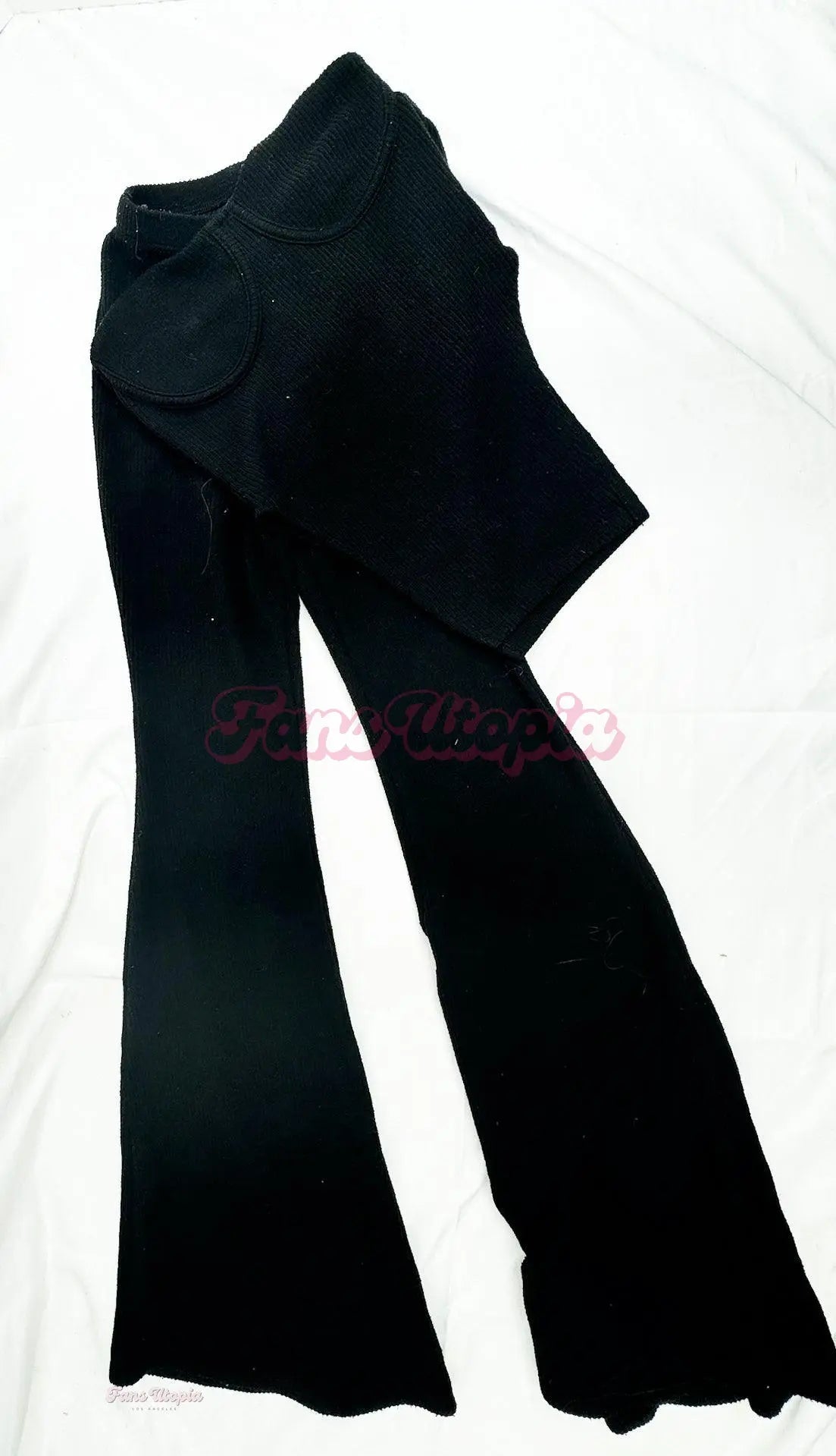 Kayley Gunner Black Ribbed Outfit Kayley Gunner