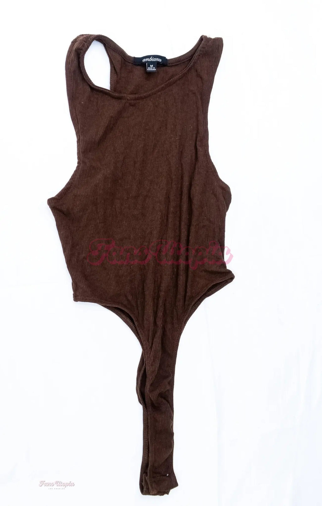 Kayley Gunner Brown Ribbed Bodysuit Kayley Gunner