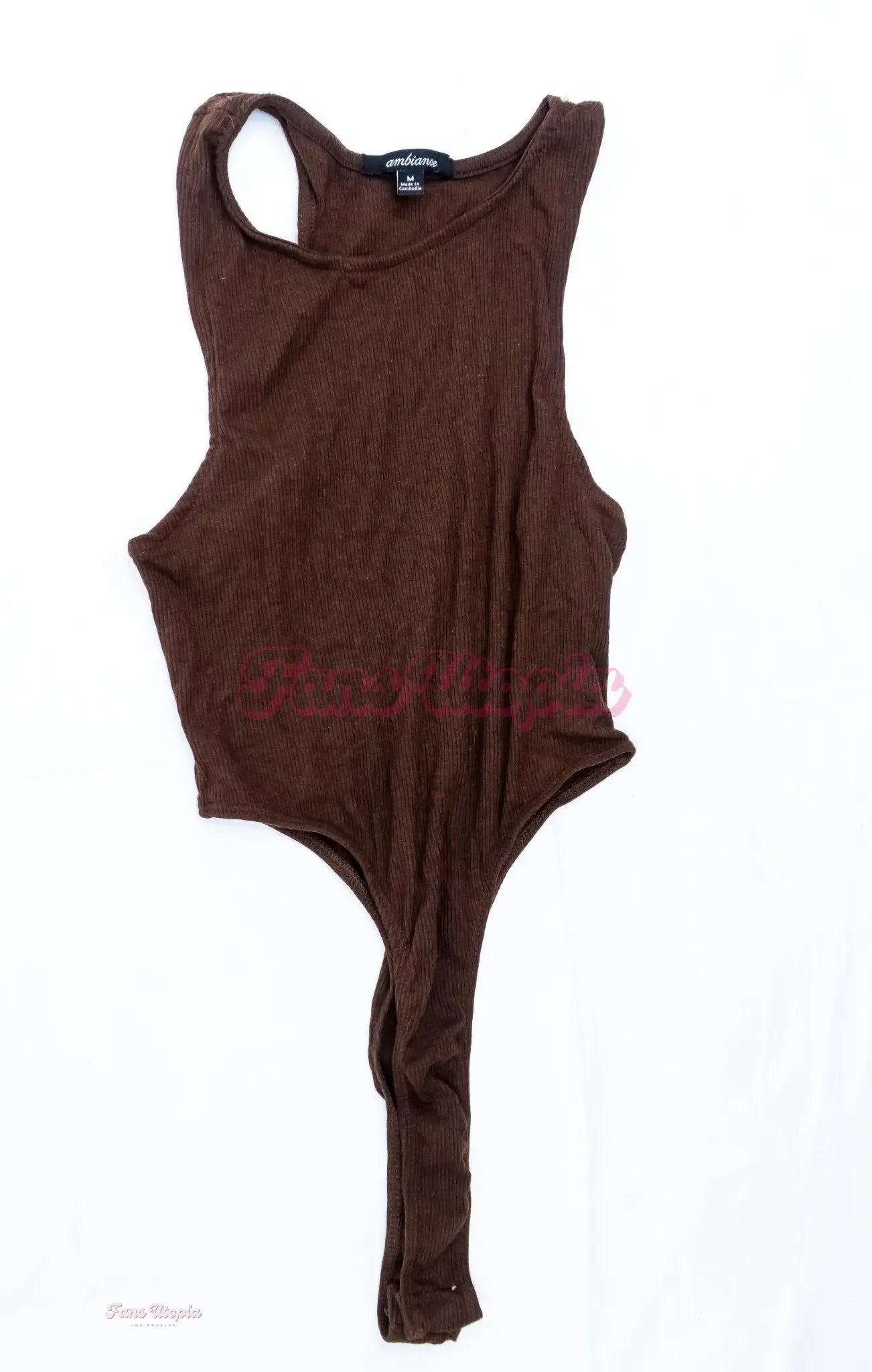 Kayley Gunner Brown Ribbed Bodysuit Kayley Gunner