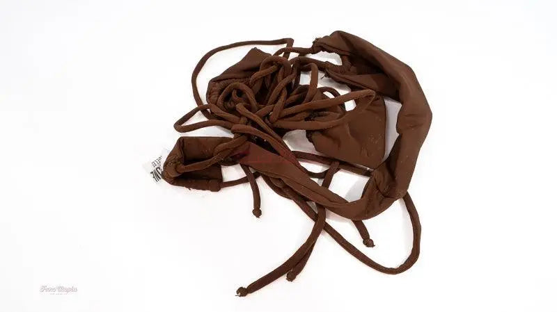 Kayley Gunner Brown Sandy String Bikini Kayley Gunner