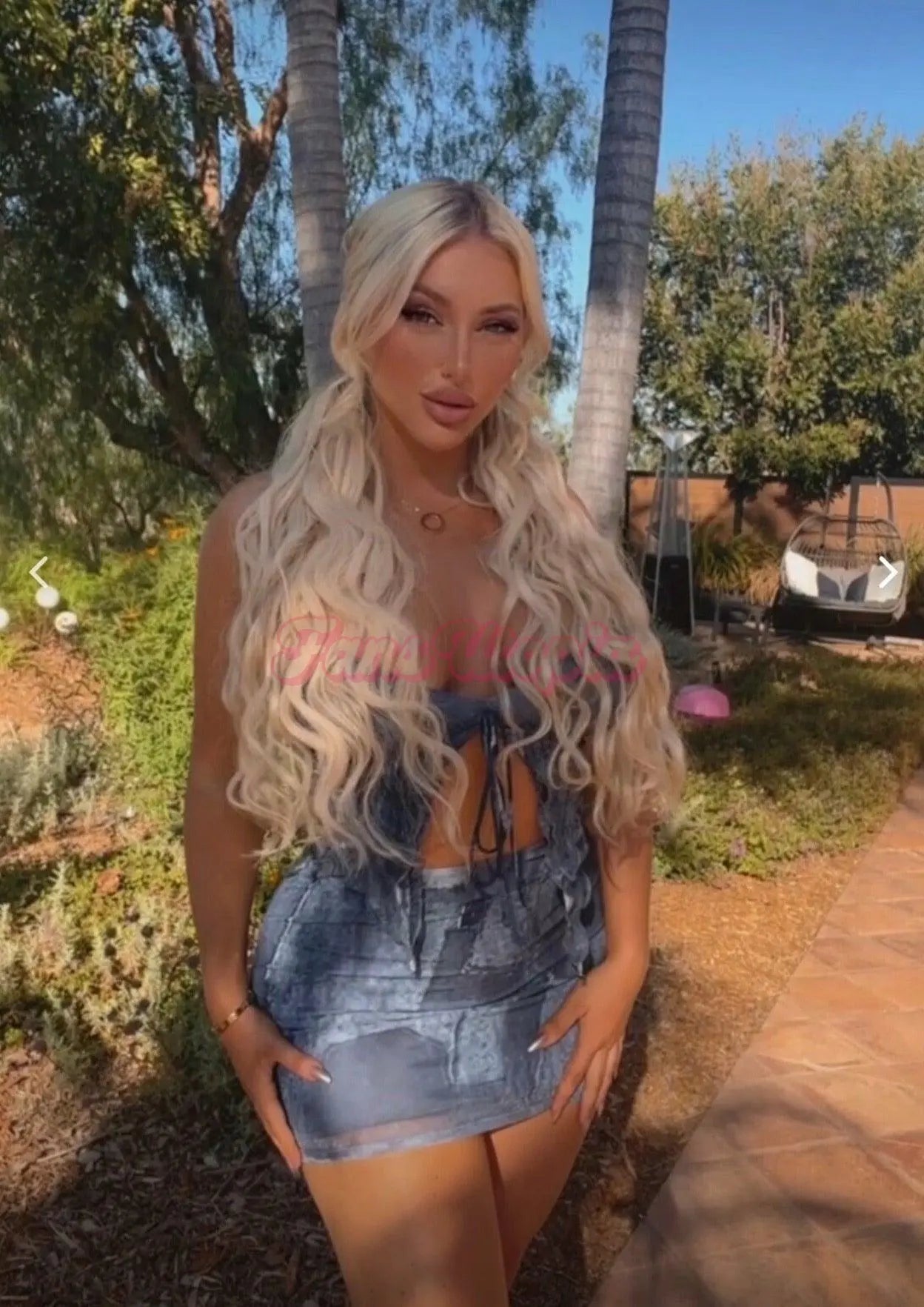Kayley Gunner Denim Design Top & Skirt Kayley Gunner