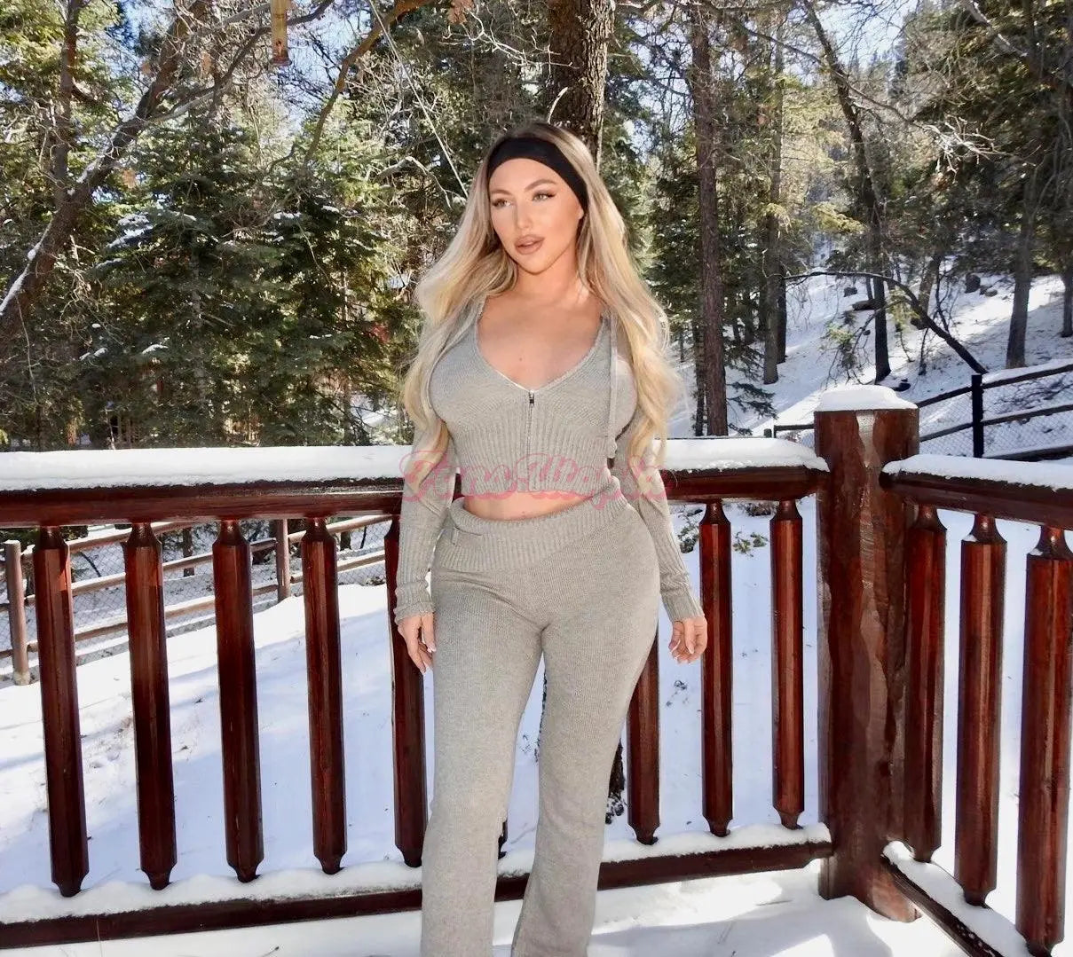 Kayley Gunner Grey Lounge Set Kayley Gunner