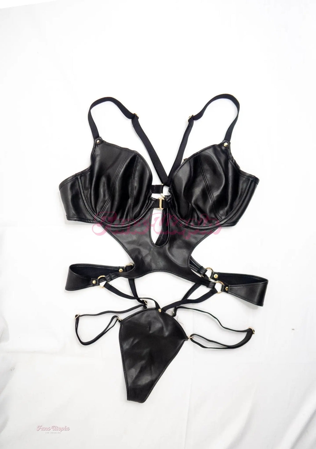 Kayley Gunner HB Leather Bodysuit + Thigh High Stockings  Stockings Kayley Gunner