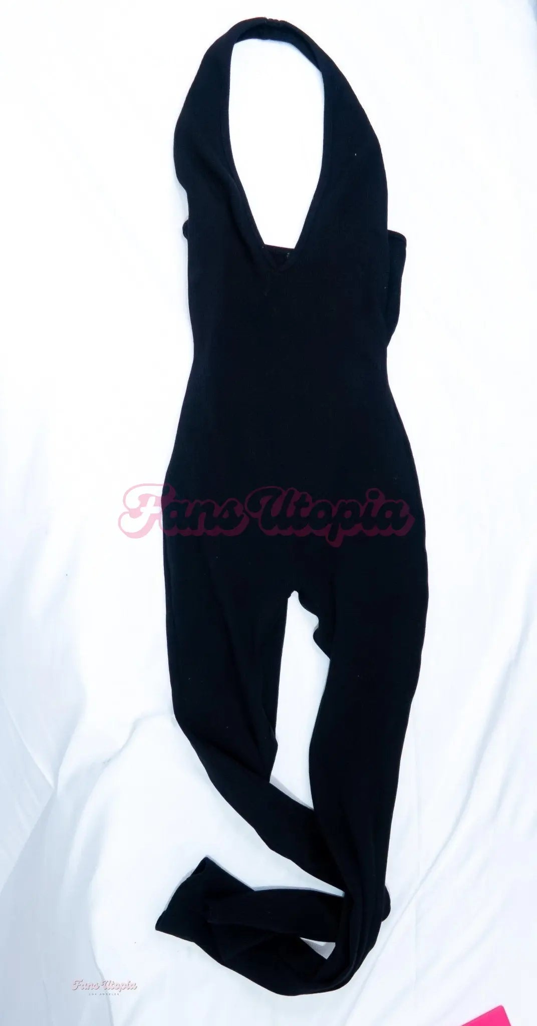 Kayley Gunner Ribbed Halter Jumpsuit + Black Boots Kayley Gunner