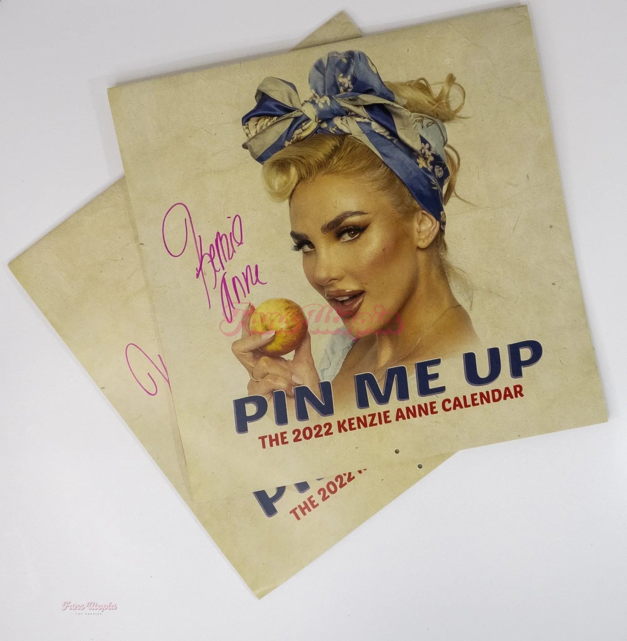 Kenzie Anne Pin Me Up Autographed 2022 Calendar Kenzie Anne