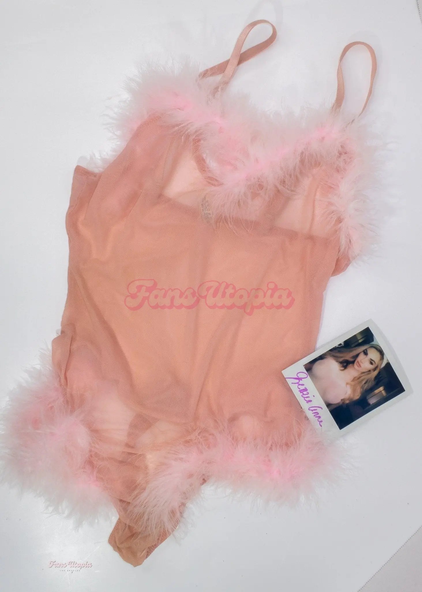 Kenzie Anne Pink Feather Bodysuit Kenzie Anne