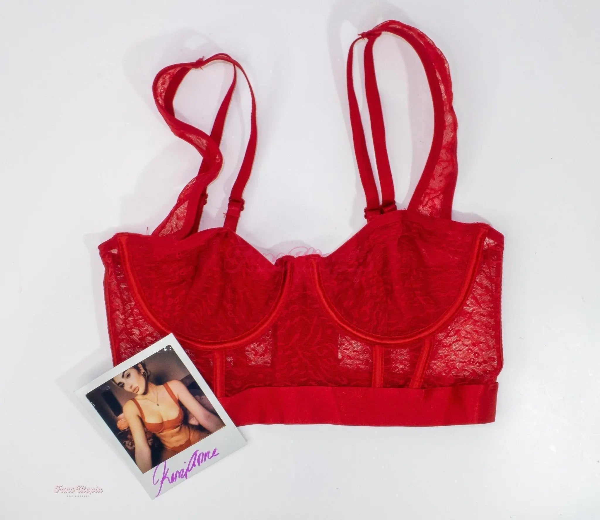 Kenzie Anne Red Lace Bralette Kenzie Anne