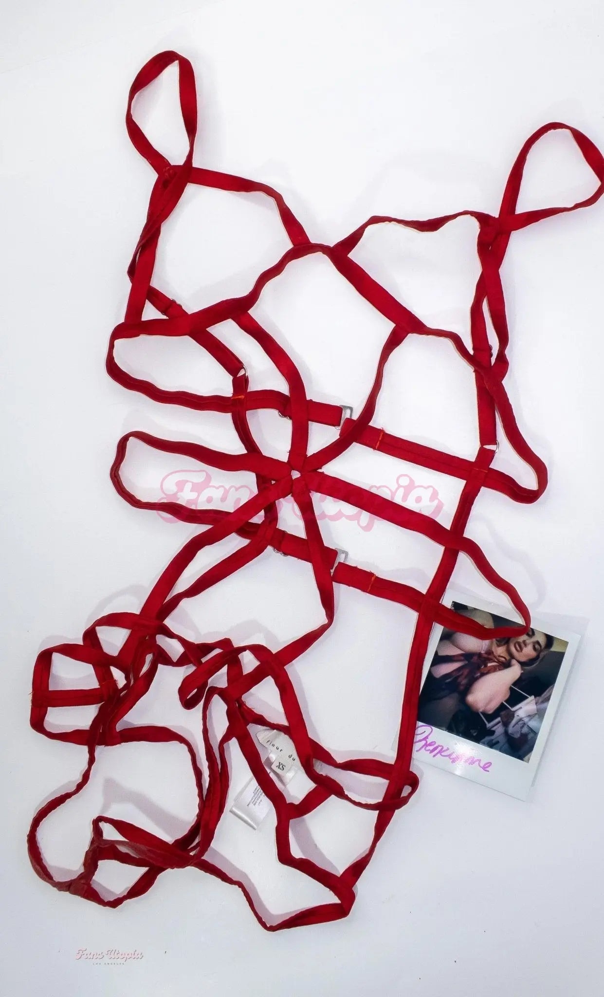 Kenzie Anne Red Strappy Bodysuit Kenzie Anne
