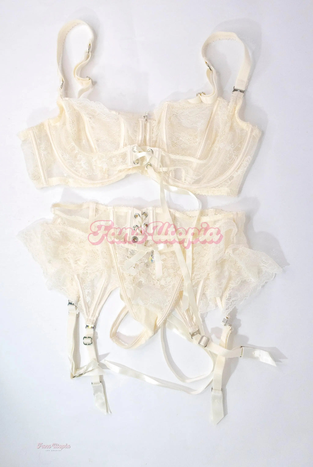 Kiki Klout HB Cream Lingerie Set Kiki Klout