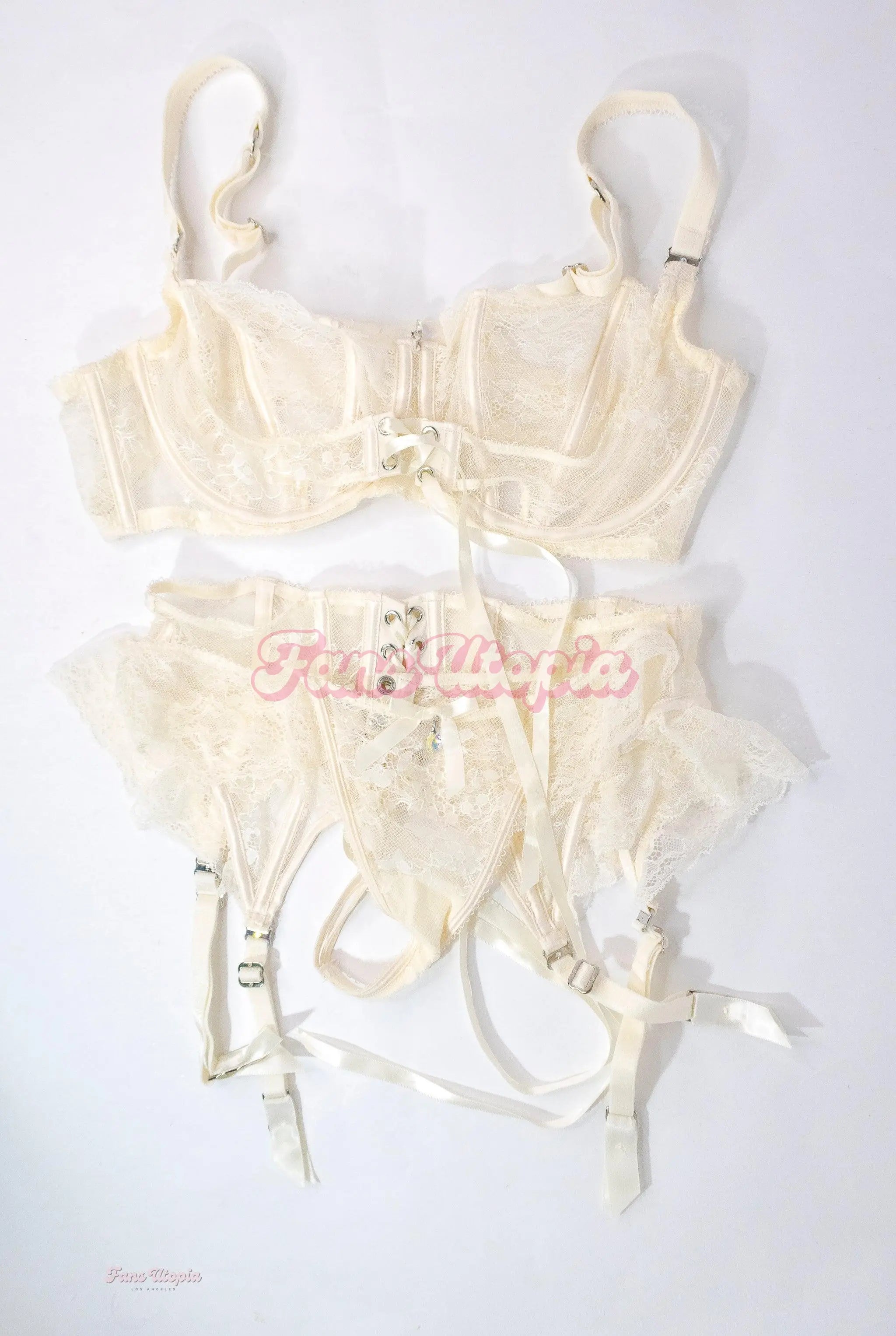 Kiki Klout HB Cream Lingerie Set Kiki Klout