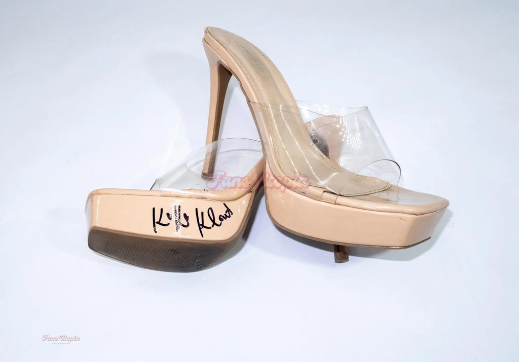 Kiki Klout Nude Autographed Heels Kiki Klout