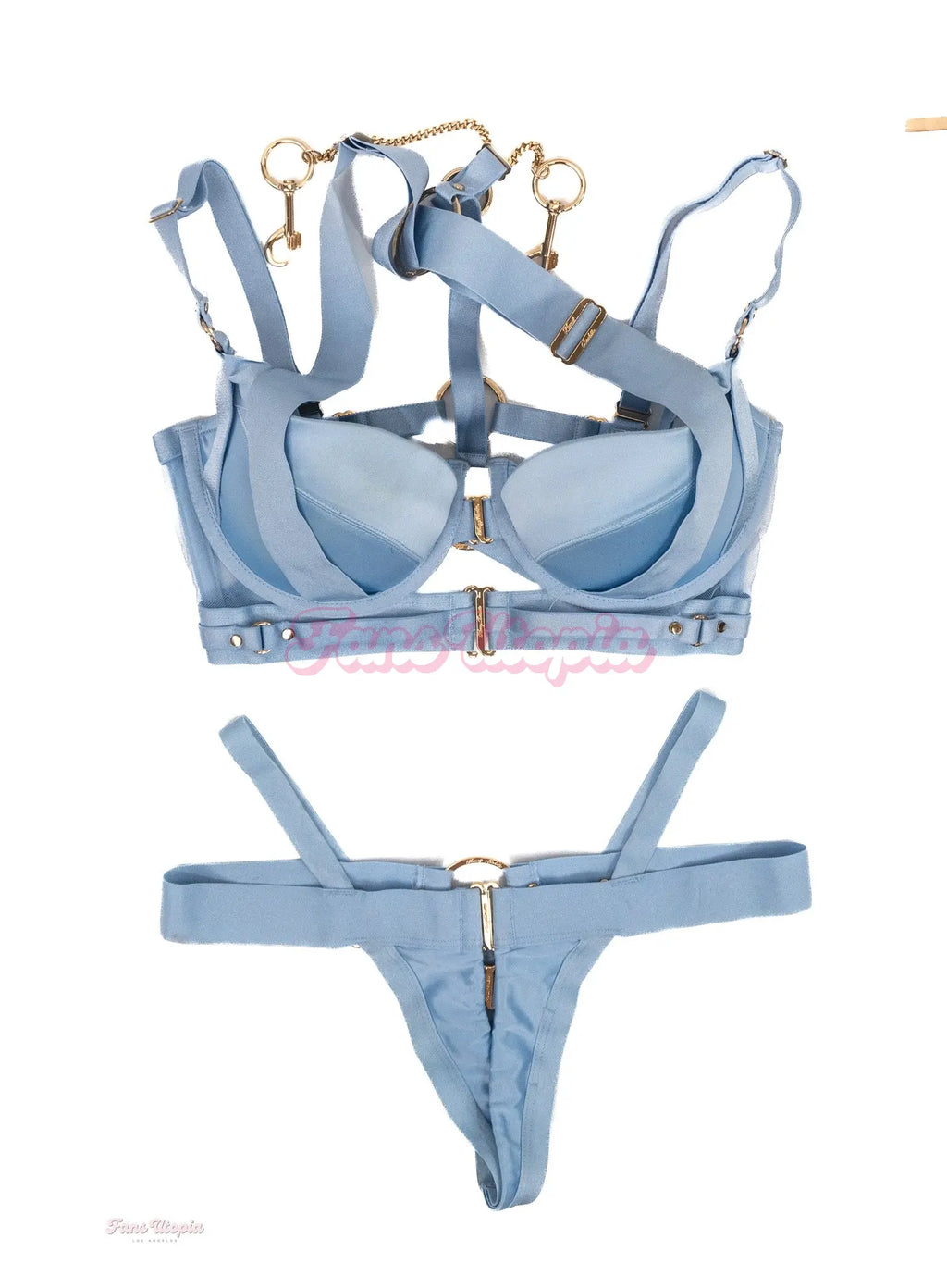 Kitana Montana HB Blue Strappy Bra & Panty Set Kitana Montana