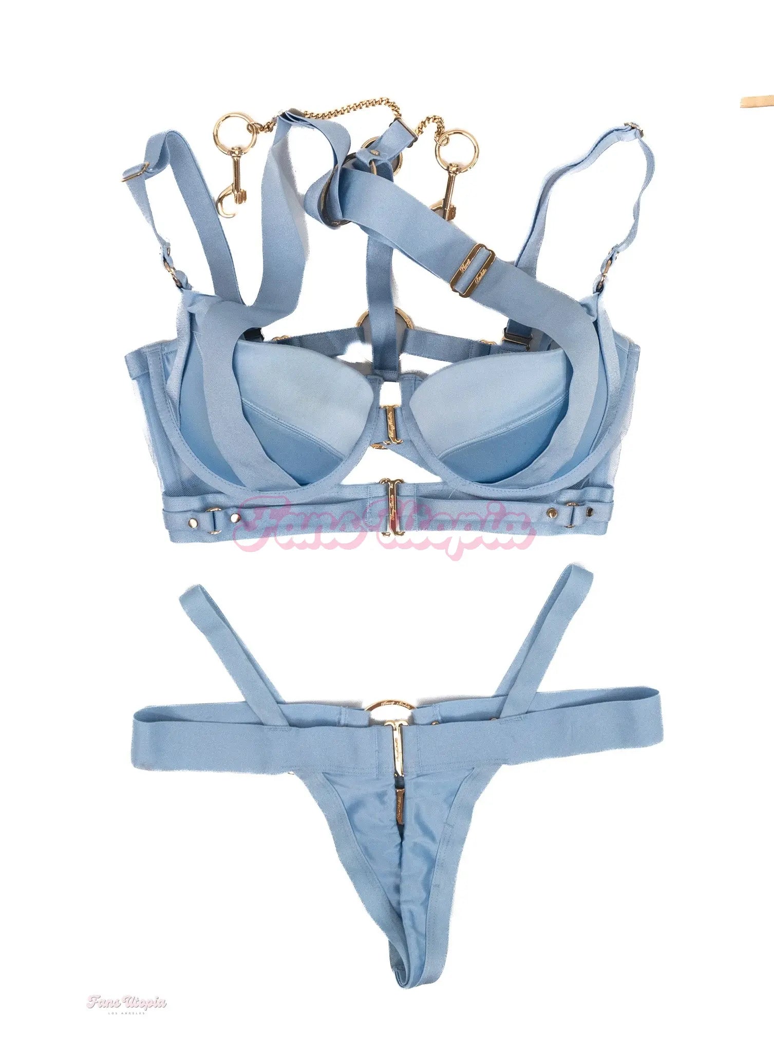 Kitana Montana HB Blue Strappy Bra & Panty Set Kitana Montana