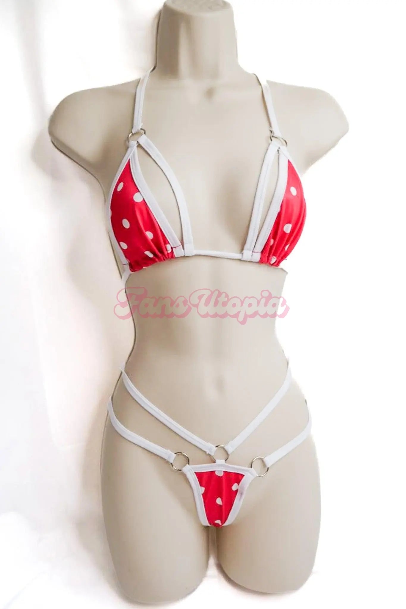 LUB - Aubry Babcock Pink Polka Dot Bikini Porn+