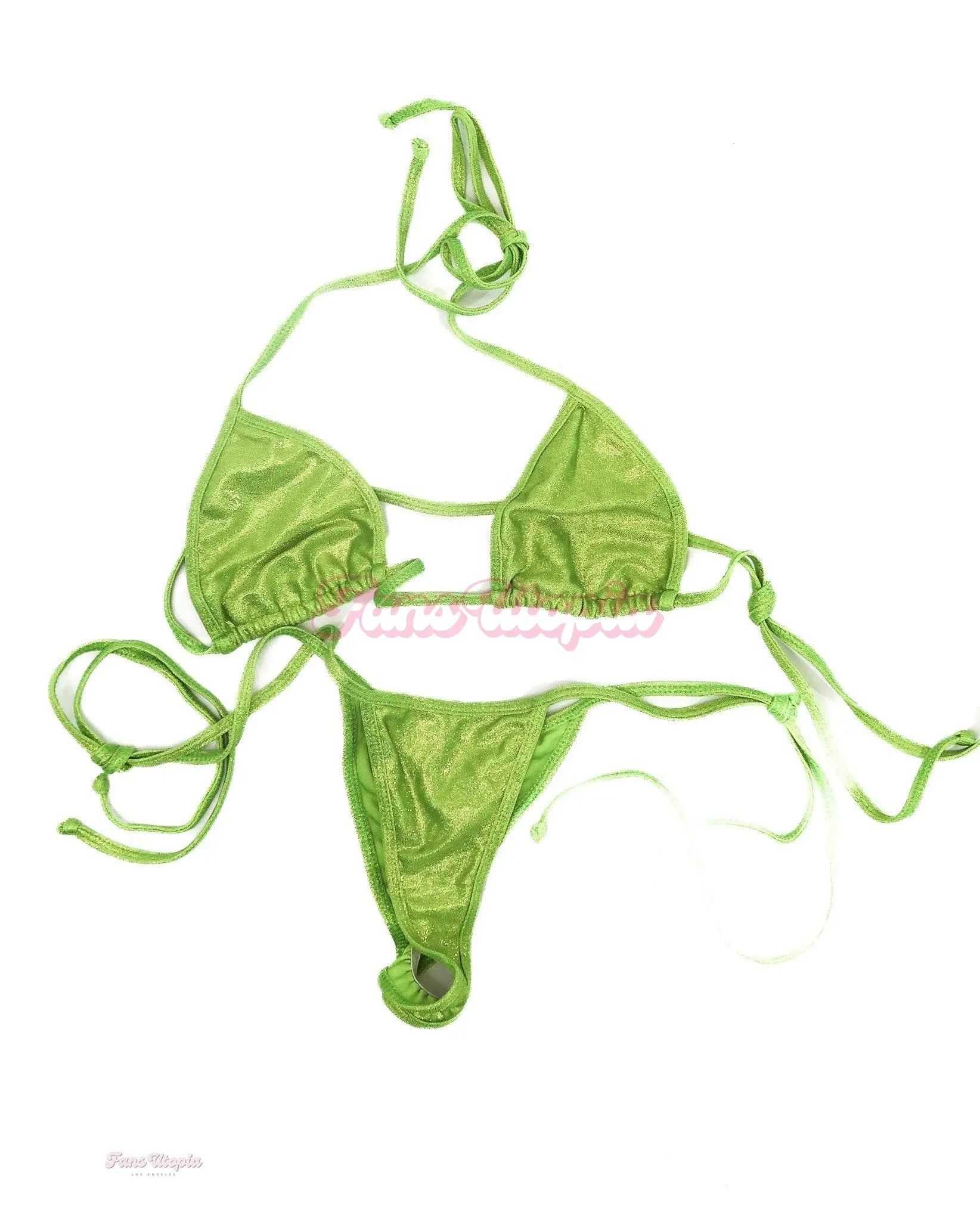 Lauren Phillips Green String Bikini Lauren Phillips