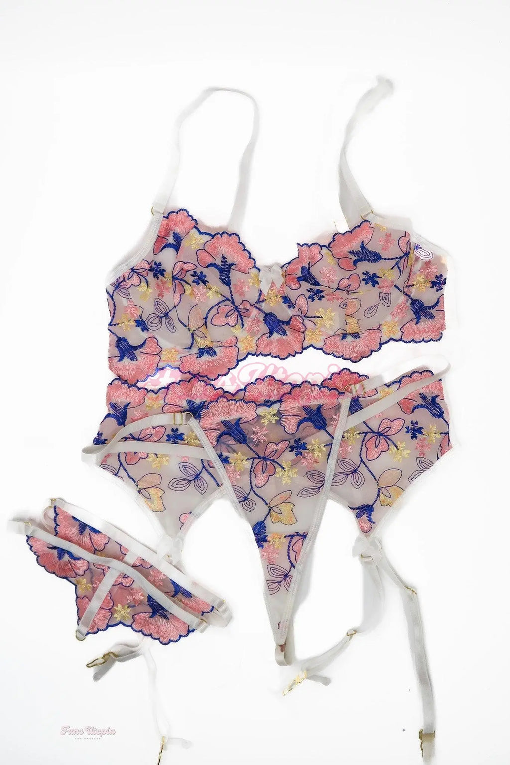 Lexi Lore Pink Blue Lingerie Set Lexi Lore