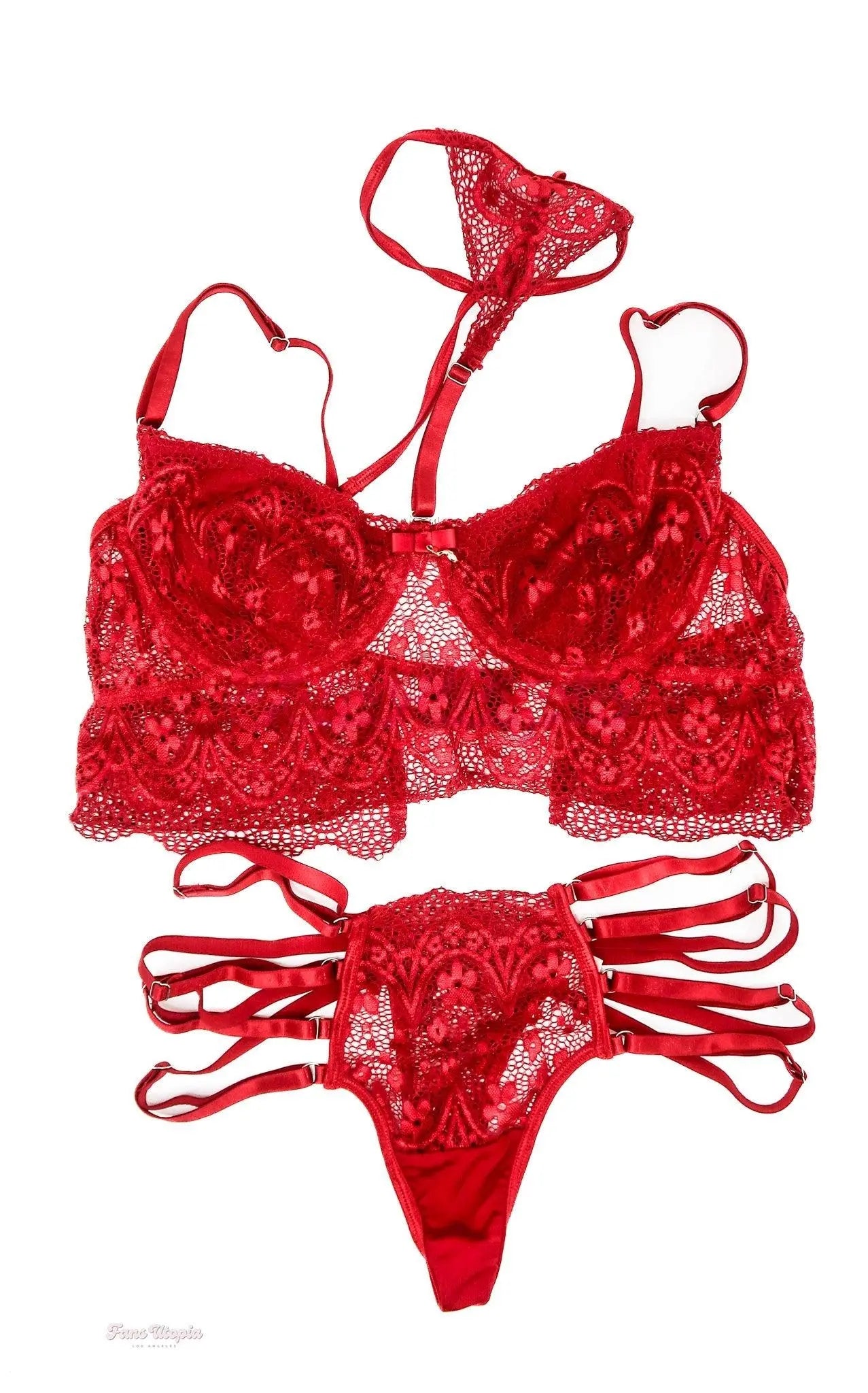 Lexi Lore Sexy Red Lacey Set Lexi Lore