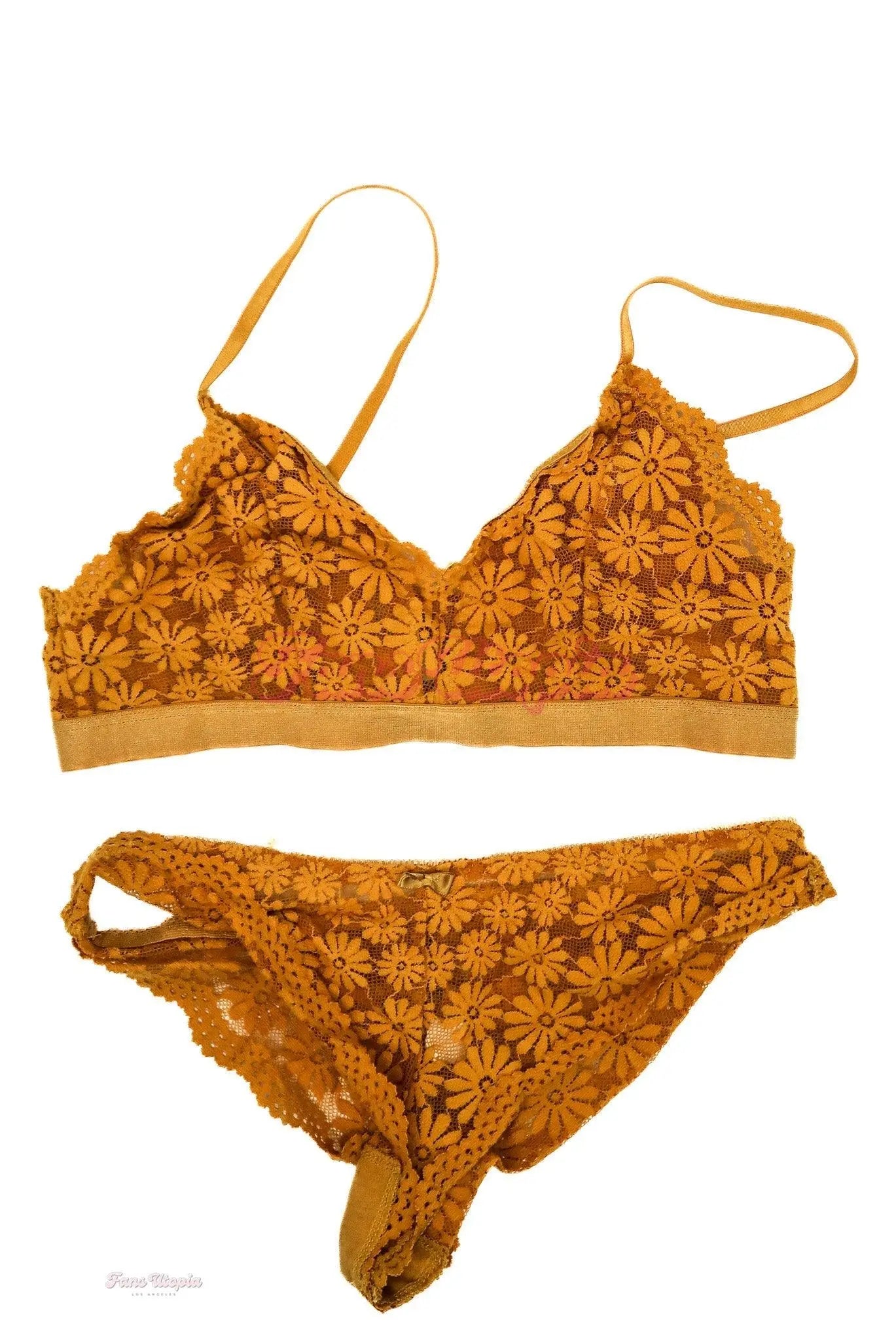 Lexi Lore Yellow Flower Bra & Panty Set Lexi Lore