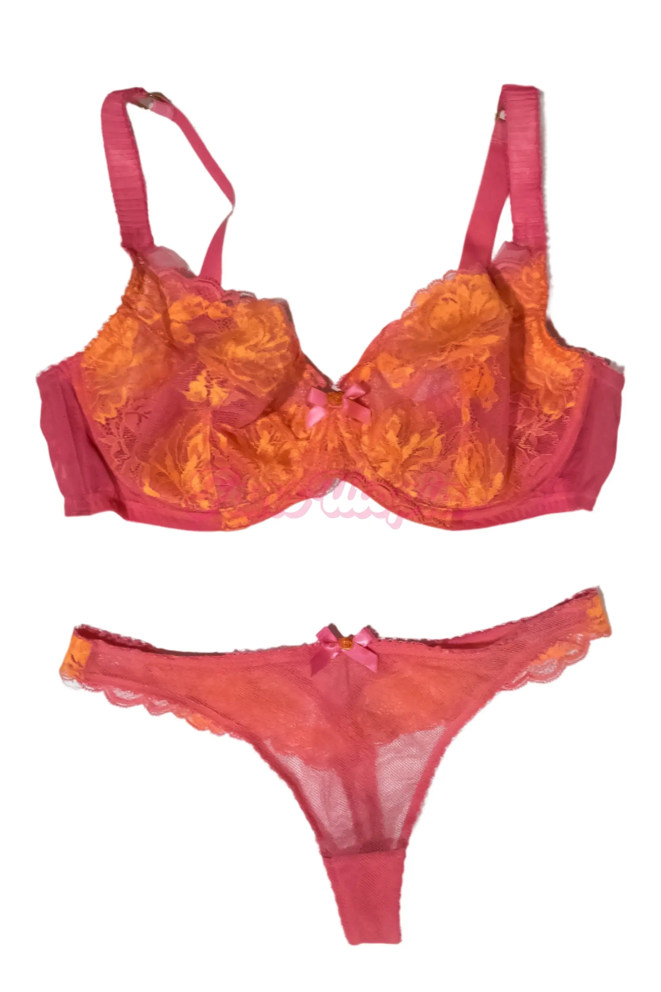 Lily Lou AP Pink Bra & Panties Set + Outfit Lily Lou