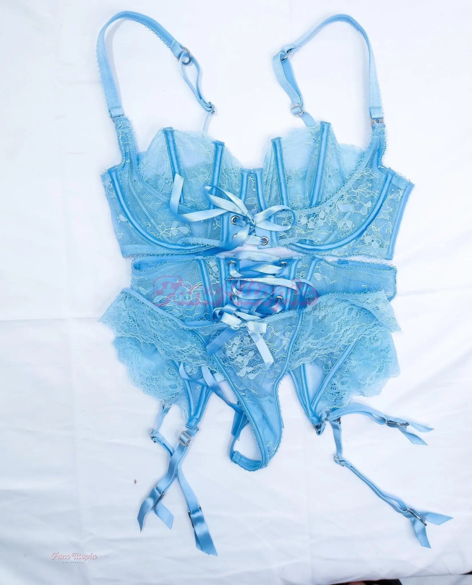 Lily Lou Blue HB Lace Lingerie Set Lily Lou
