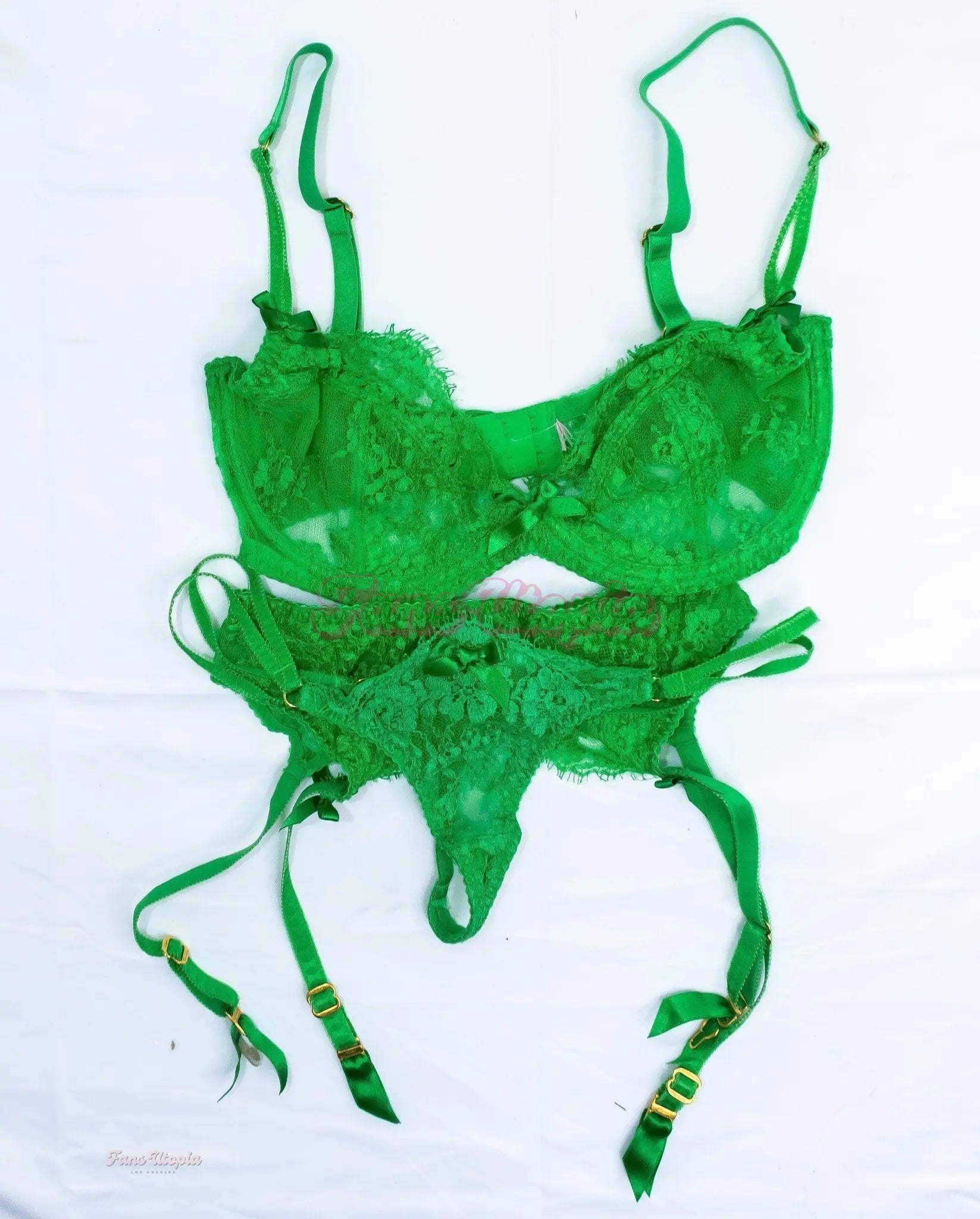 Lily Lou Green AP Lingerie Set Lily Lou