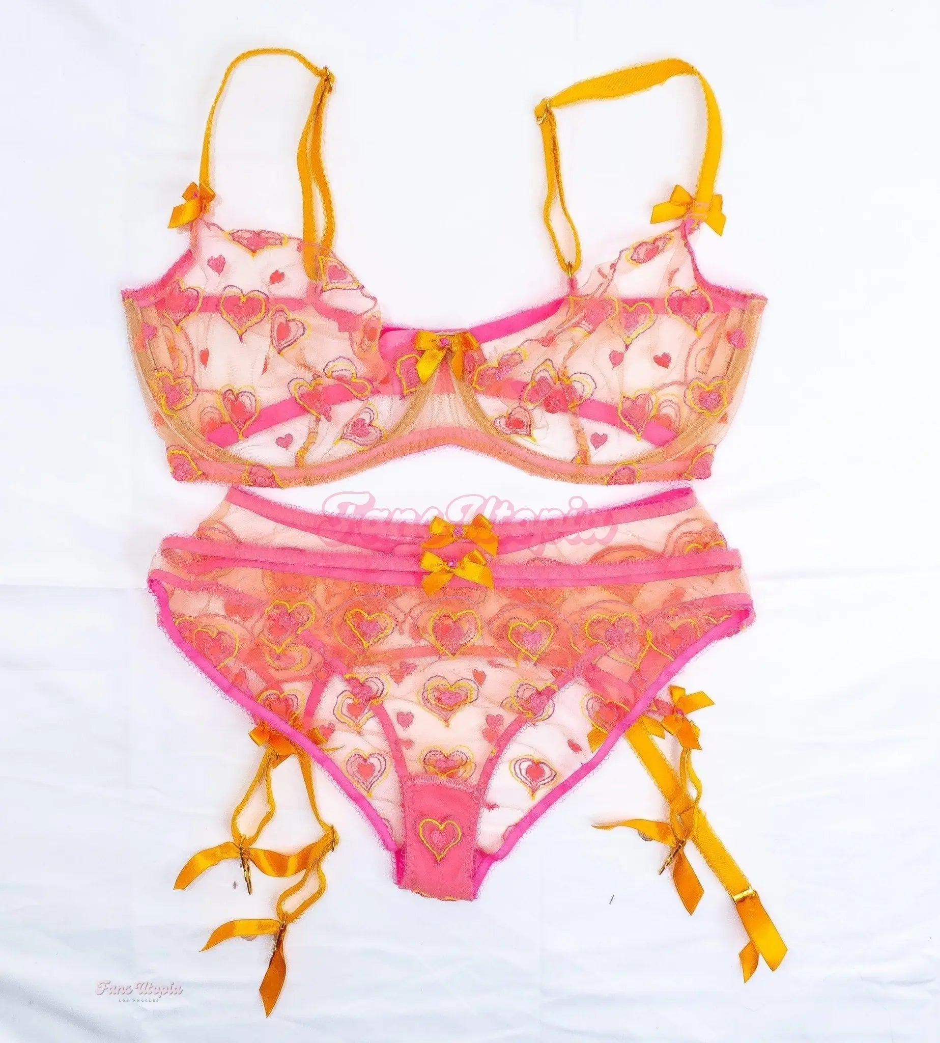 Lily Lou Hearts AP Lingerie Set + Autographed Heels Lily Lou