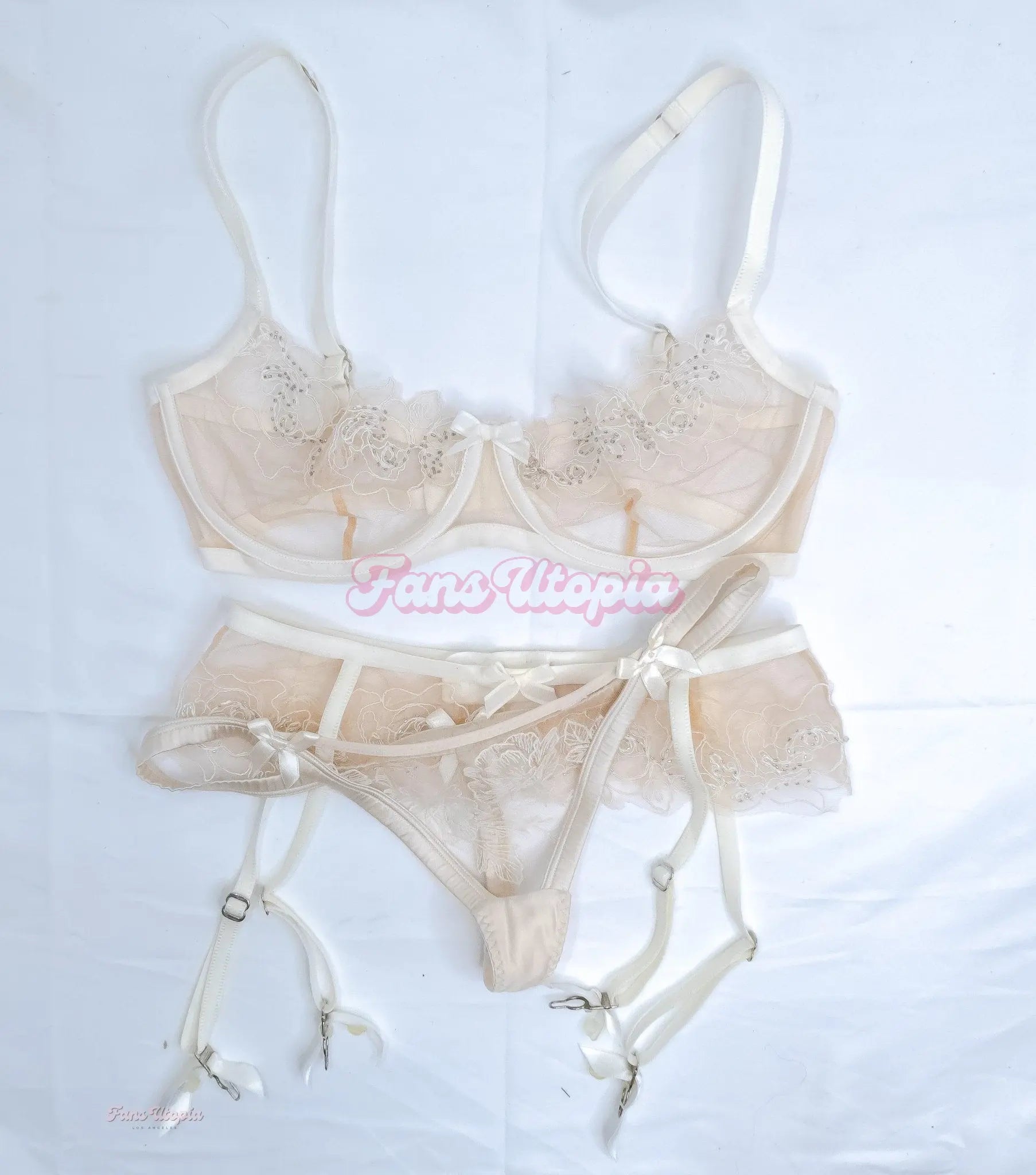 Lily Lou White AP Lingerie Set Lily Lou