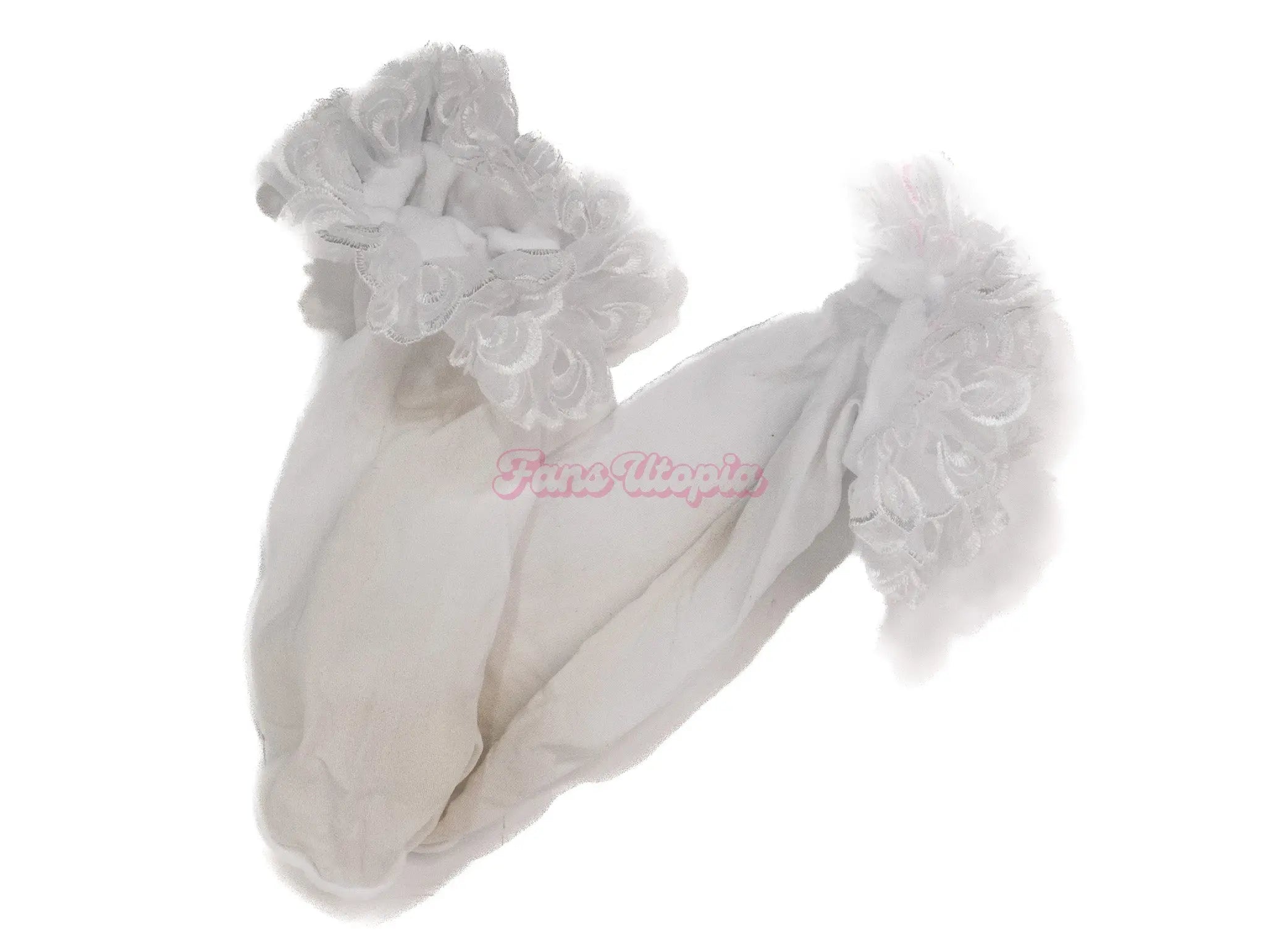 Lily Lou White Frilly Socks OUTLET