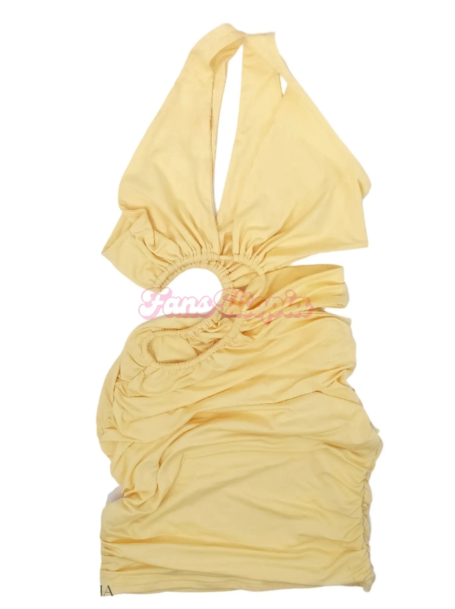 Lily Lou Yellow Cutout Dress Lily Lou