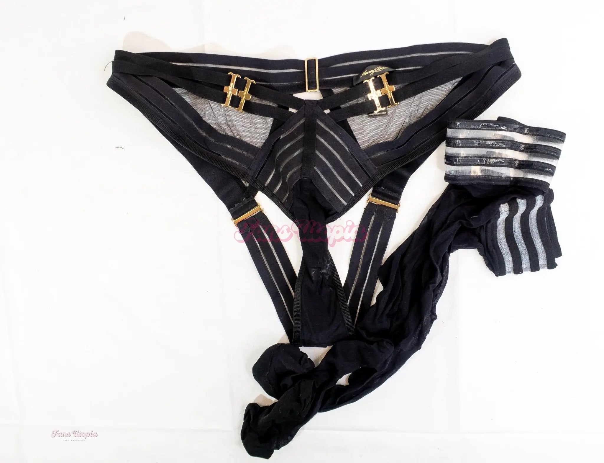 Lissa Aires HB Black Thong + Thigh Highs Lissa Aires