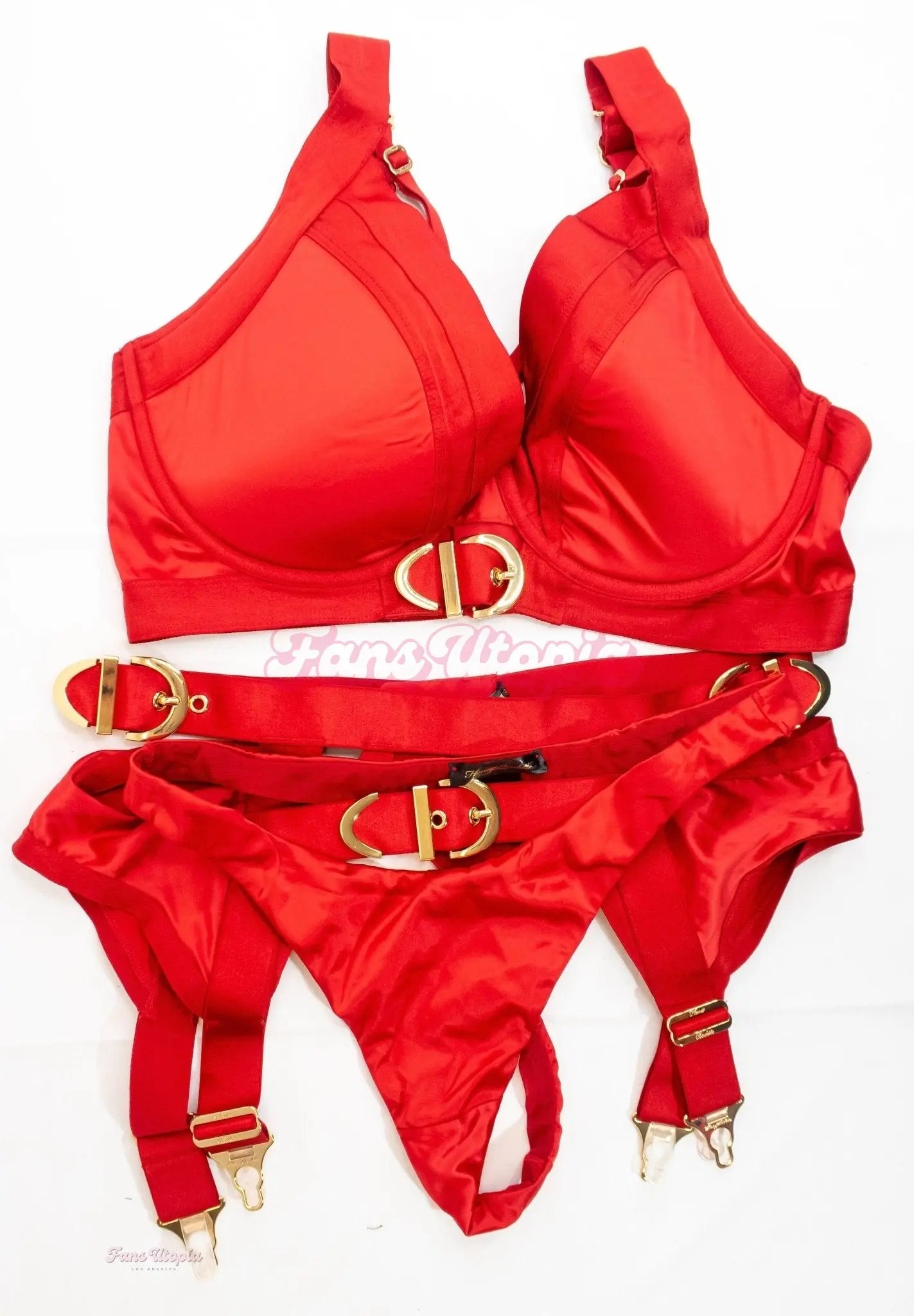 Lissa Aires HB Red Lingerie Set Lissa Aires