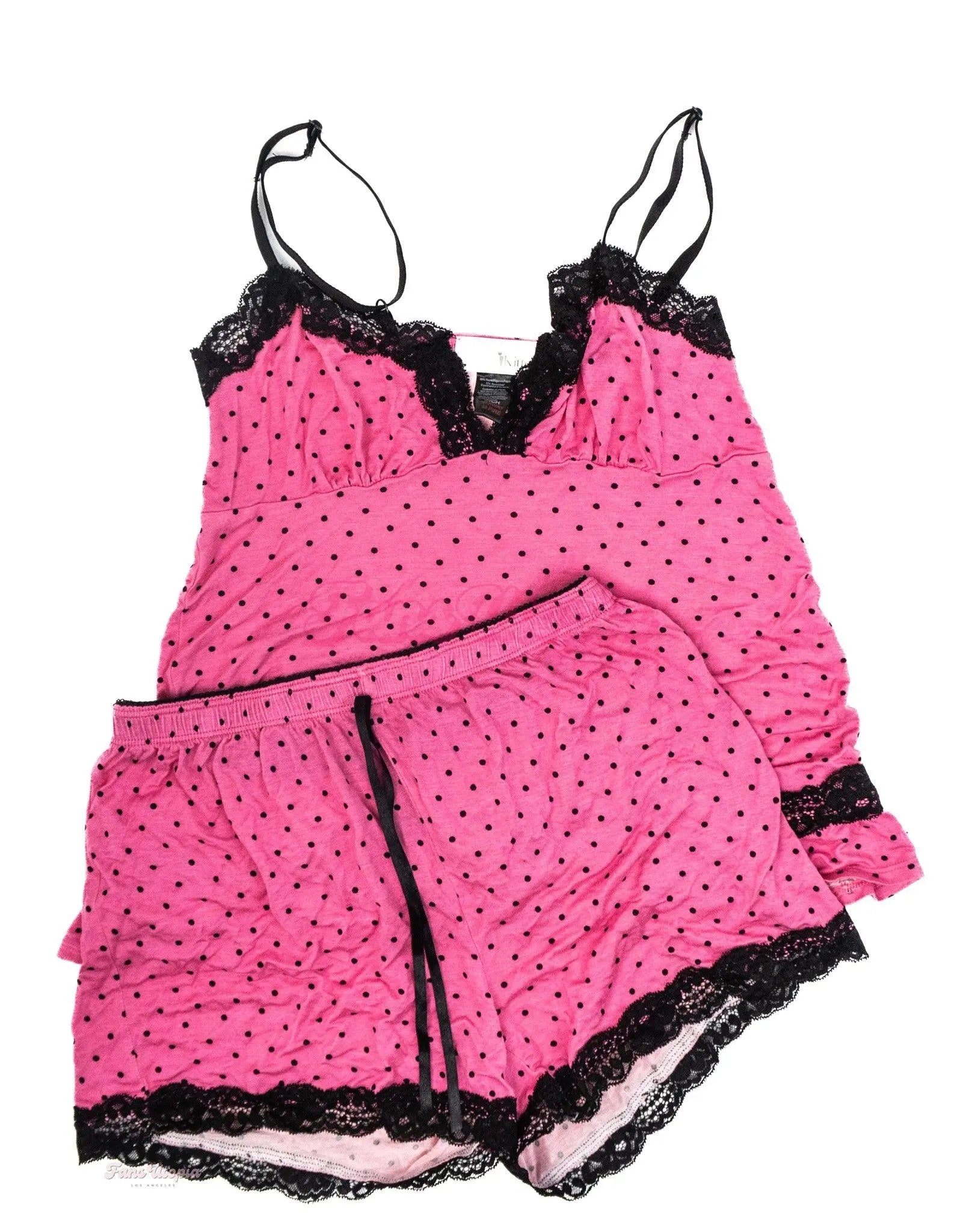 Lola Fae Pink Polkadot PJ Set Lola Fae