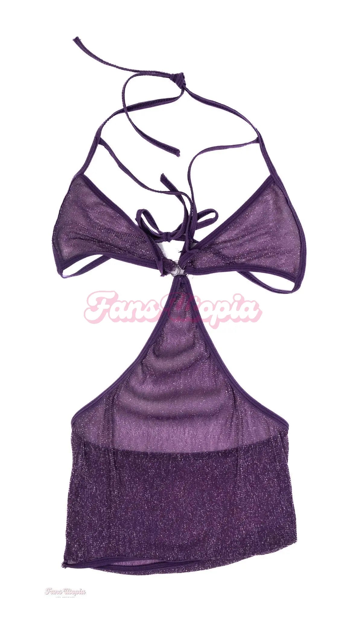 Lola Fae Purple Glitter Micro Dress Lola Fae