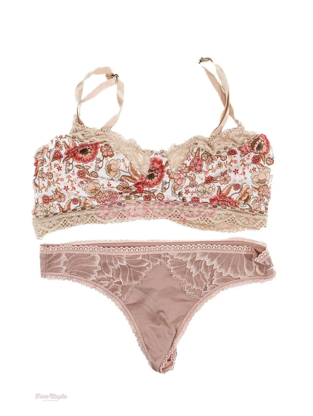 Lumi Ray Floral Brown Bra & Panty Set Lumi Ray