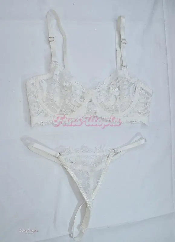 Lumi Ray White Lace Bra & Panties Set Lumi Ray