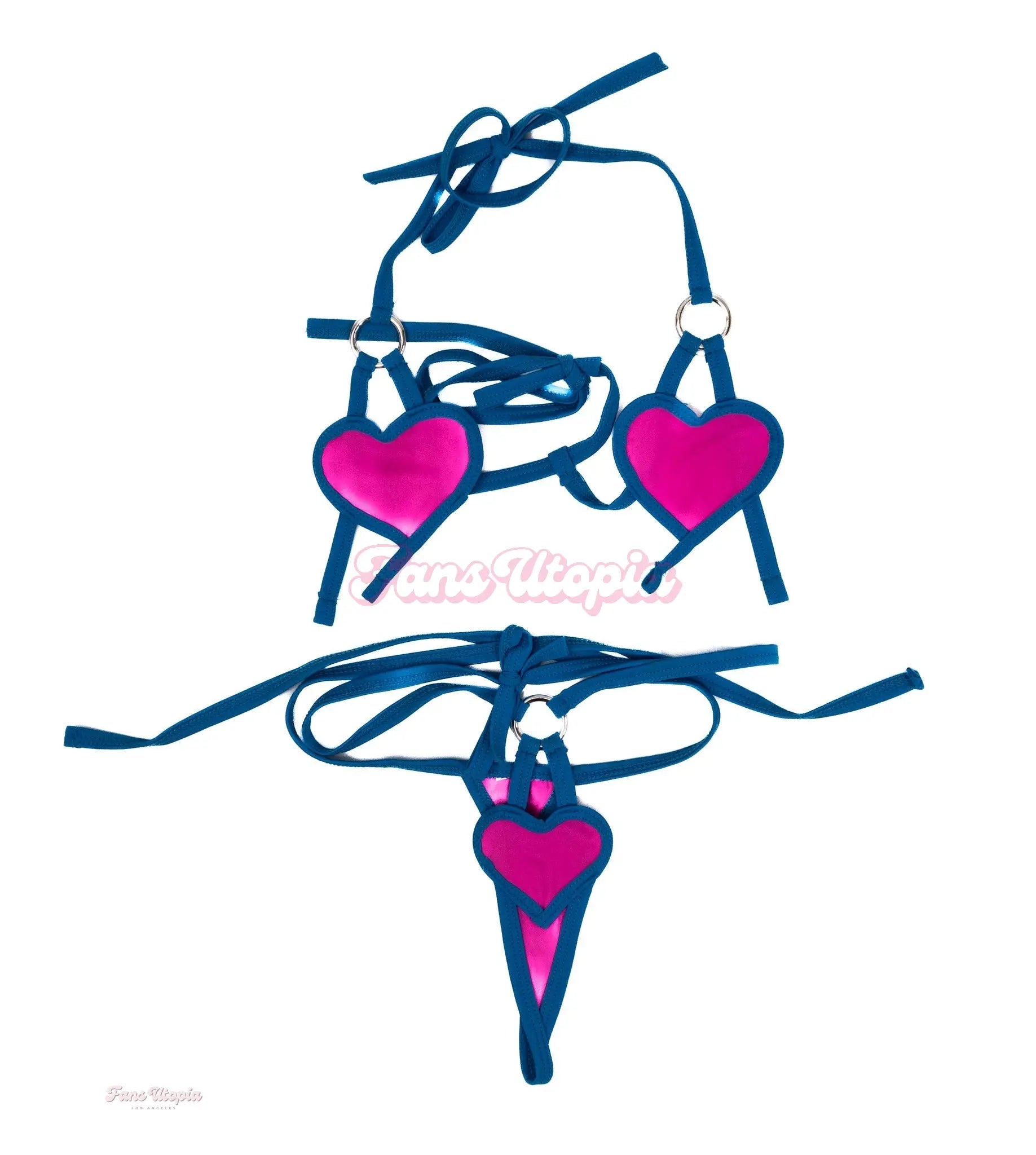 Luna Legend Blue Pink String Bikini Luna Legend
