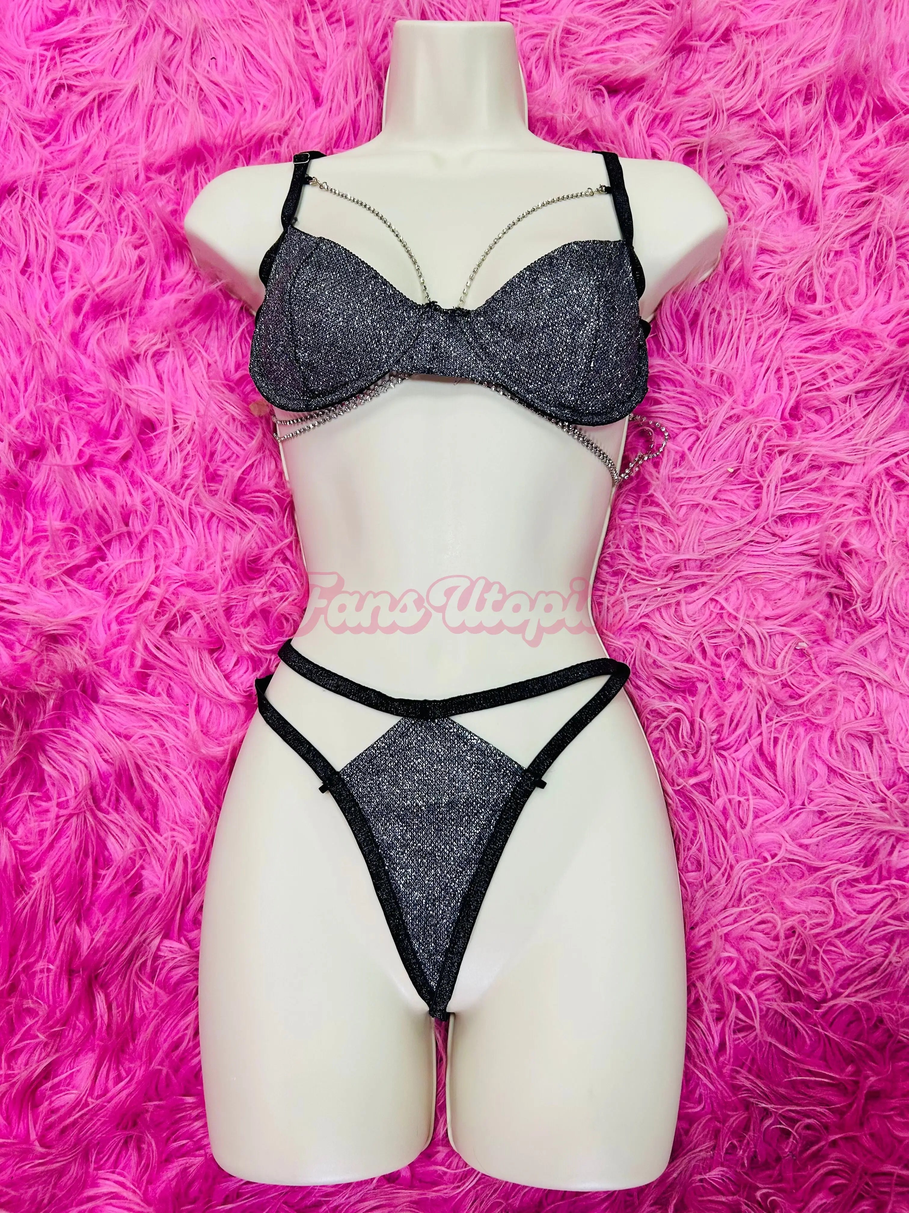 Luna Legend’s Worn Black Bra & Panty Set Luna Legend