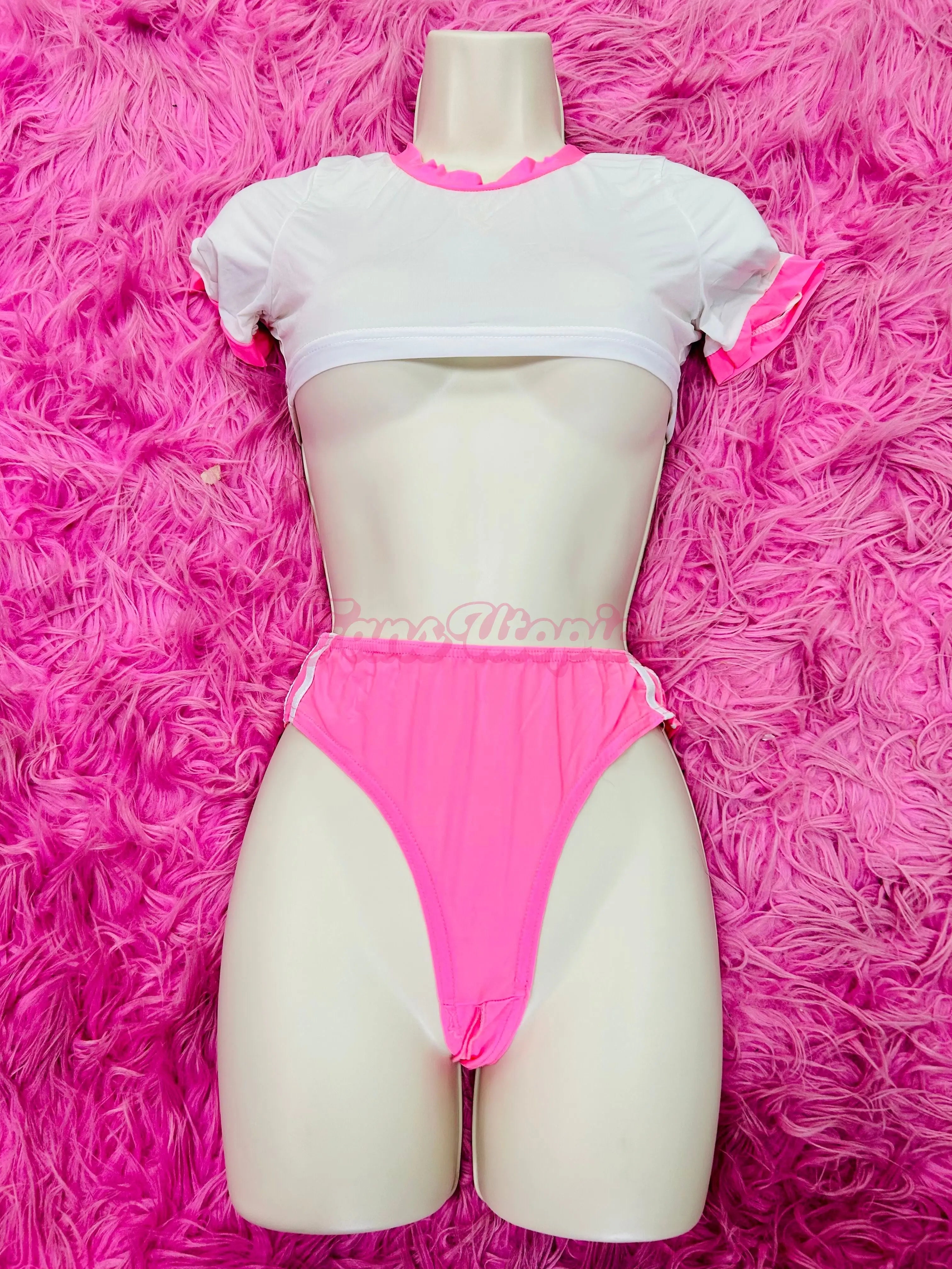 Luna Legend’s Worn White Top & Pink Panty Set Luna Legend