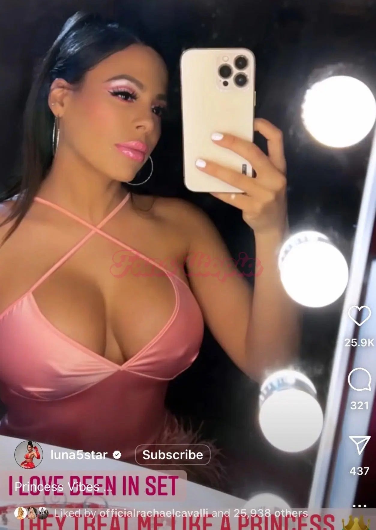 Luna Star Pink Slip Dress Luna Star